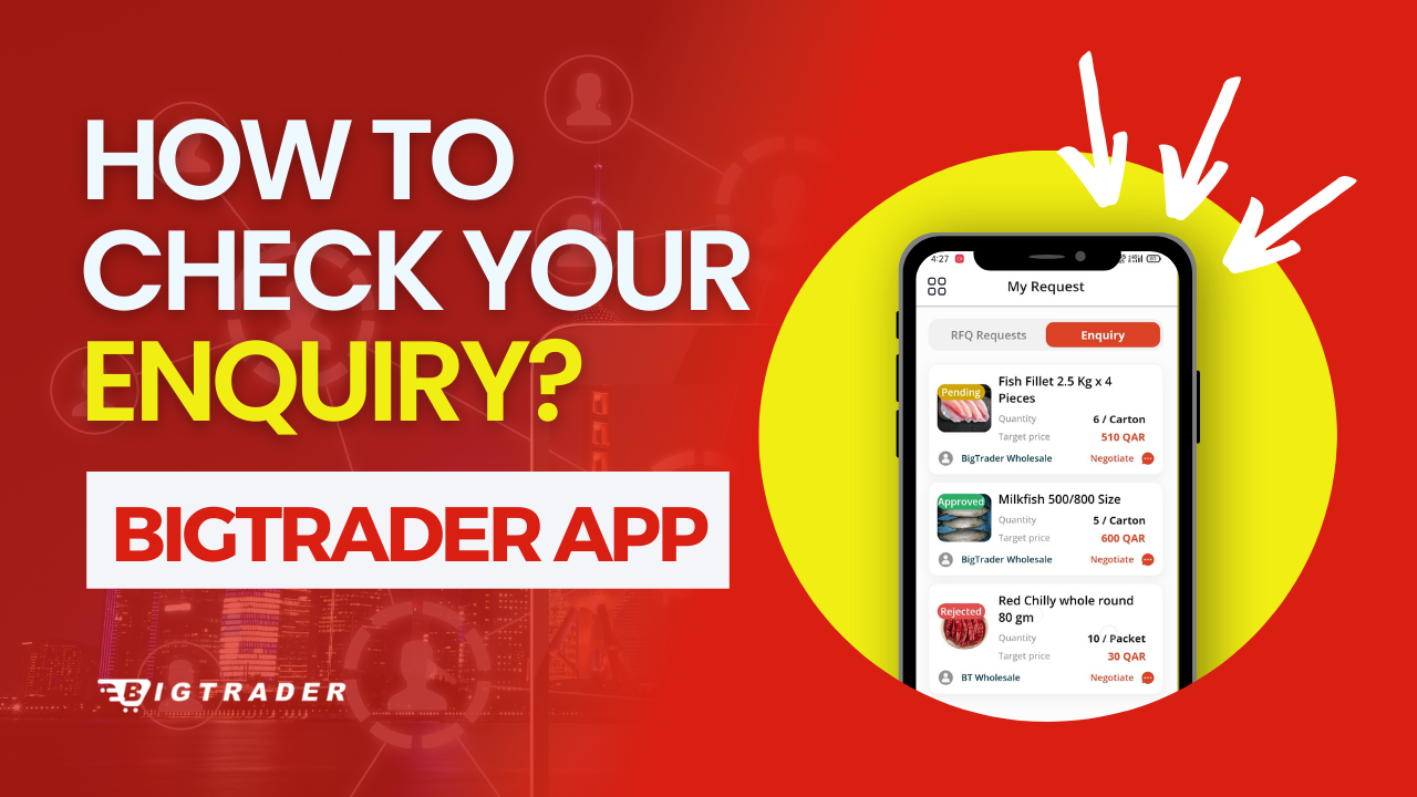 How to check your enquiry on BigTrader App